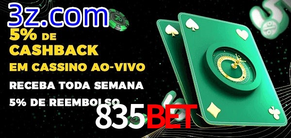 Promoções do cassino ao Vivo 835BET